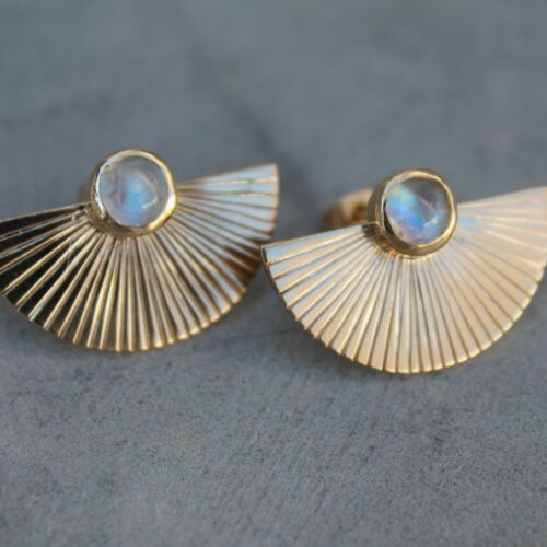 Boucles d'oreilles éventails