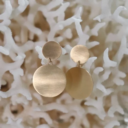 Boucles d'oreilles rondes pendantes