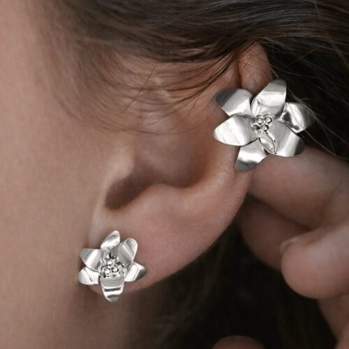 Earcuff fleur de lys en argent 925