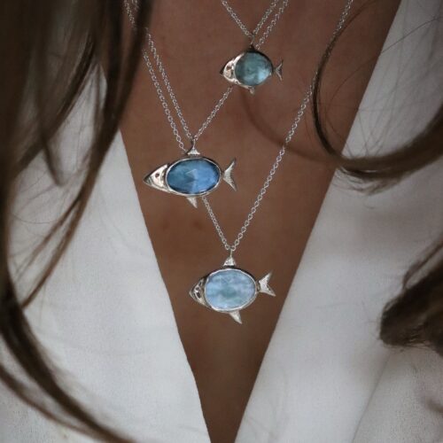 Pendentifs poissons en argent 925