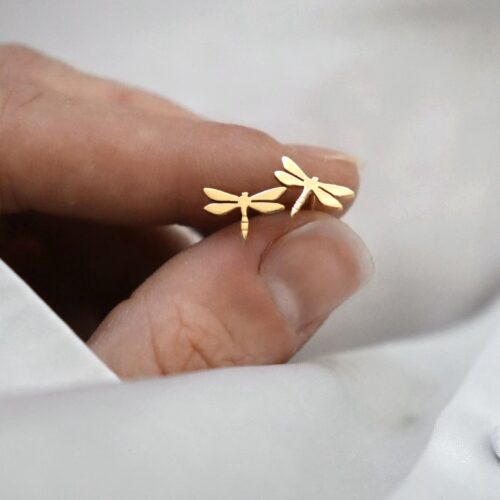 Mini boucles d’oreilles libellules