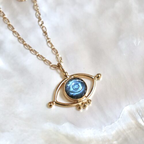 Pendentif œil de labradorite