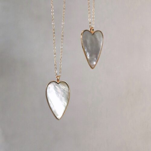 Pendentif cœur de nacre